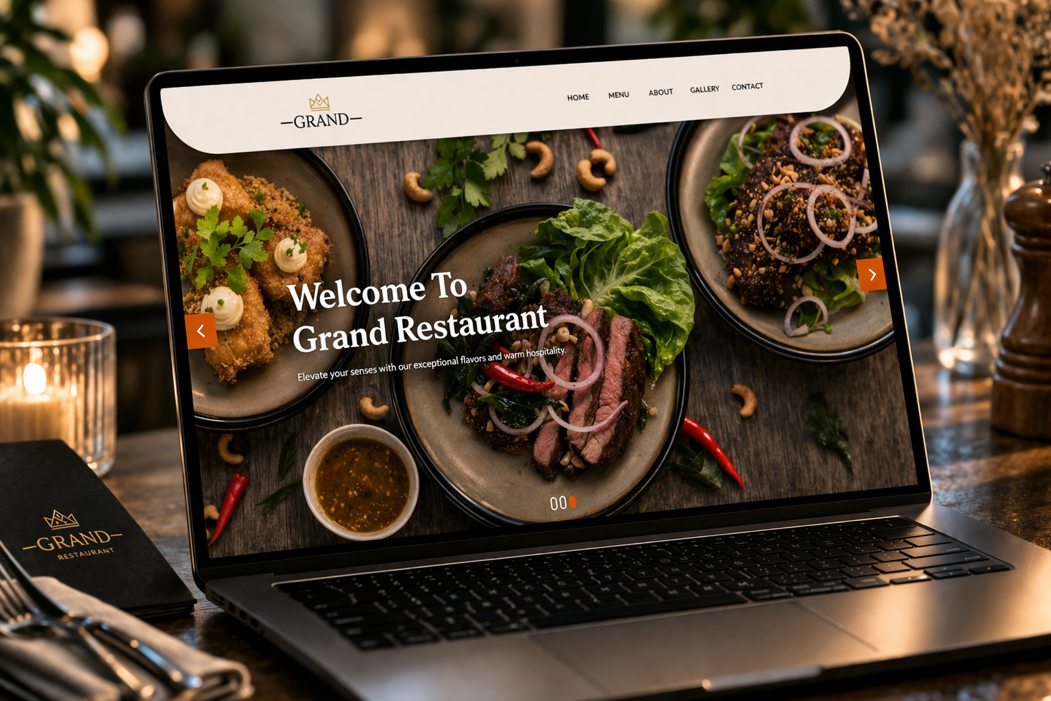 Restaurant Grand — Restaurant Website